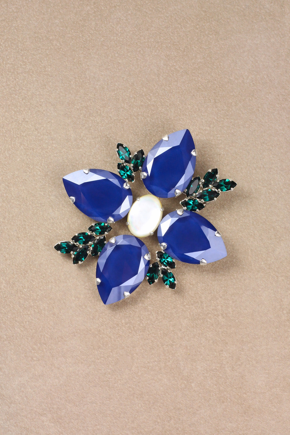 Broșă Fleur de Joséphine – Bleu
