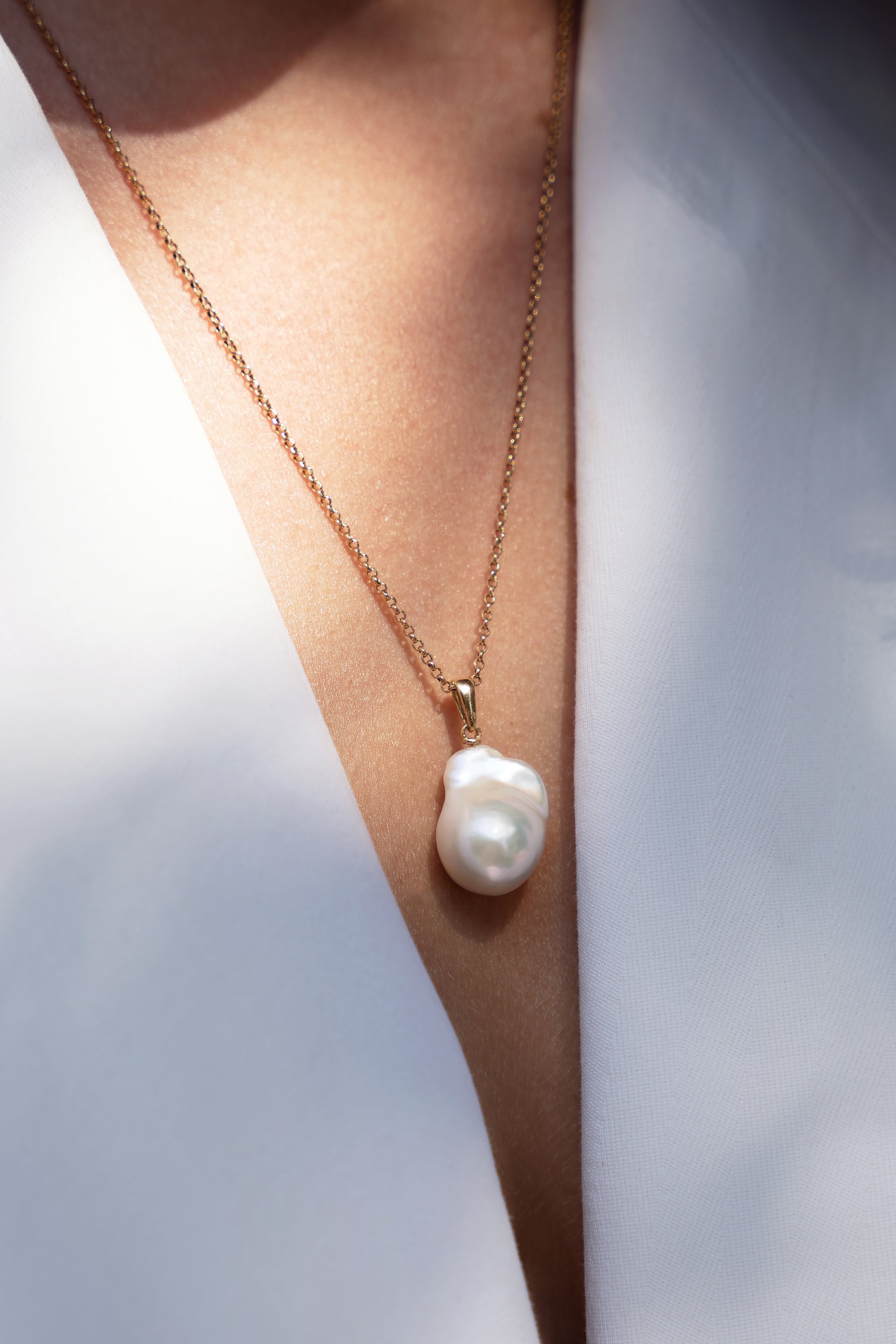 AUR 14k - Pandantiv Perle Baroque de Joséphine