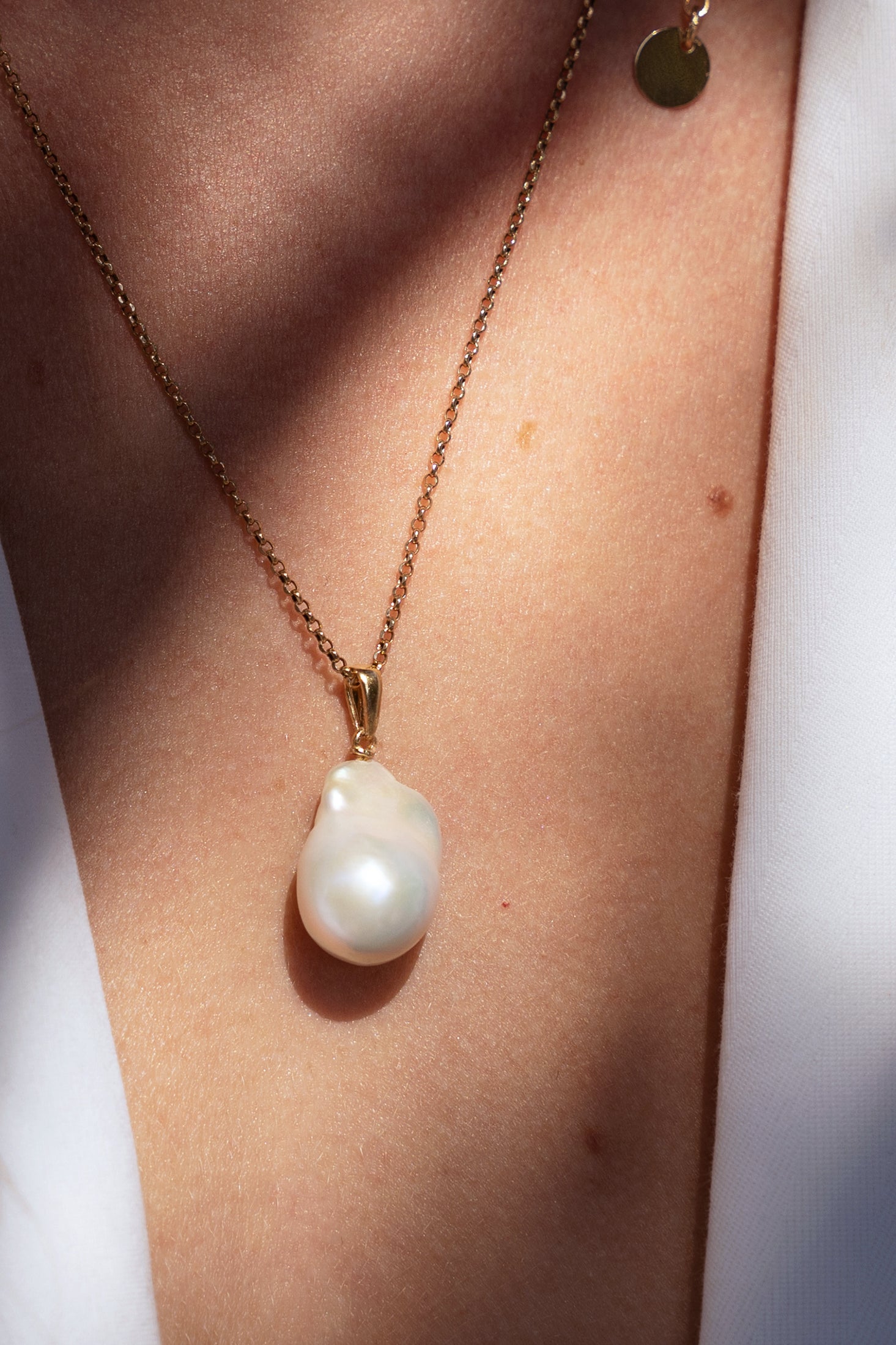 AUR 14k - Pandantiv Perle Baroque de Joséphine